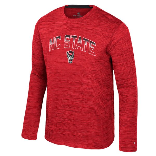 Red Long Sleeve Poly - NC State / B